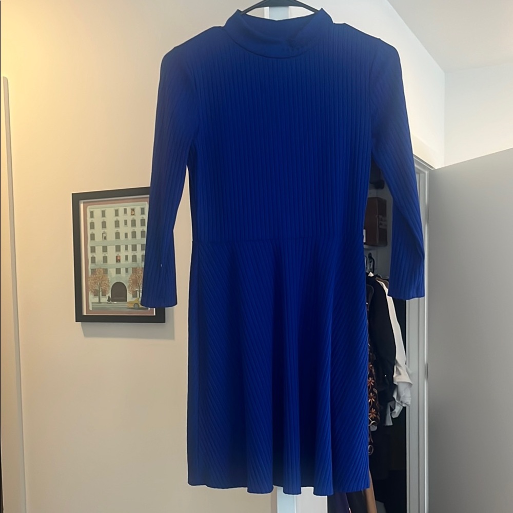 Forever 21 Vibrant Blue Textured Dress